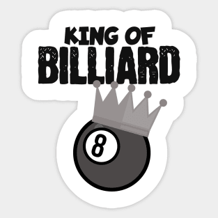 King of billiard Sticker